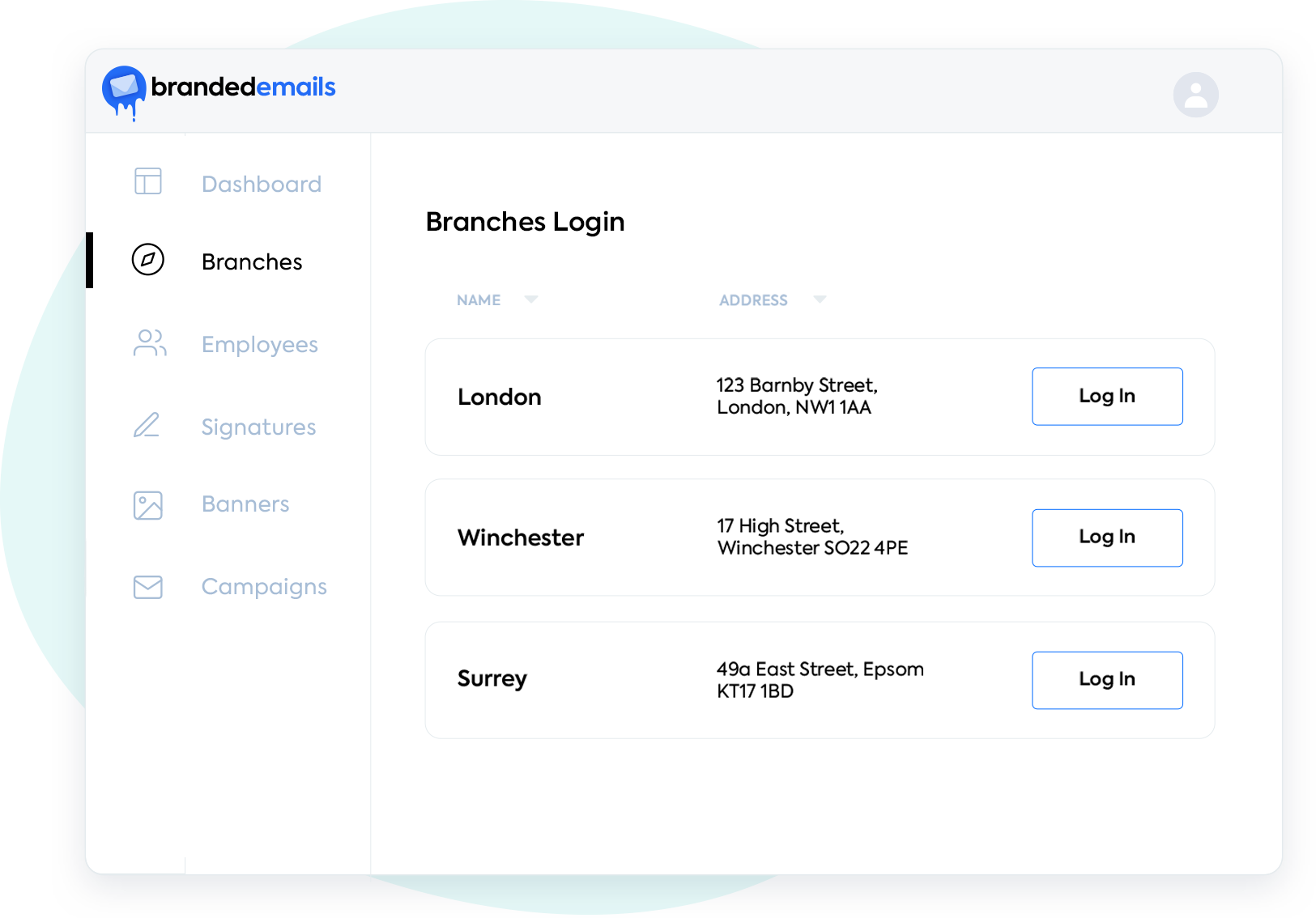 Franchise and branch control